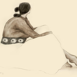 Seated Woman with Concho