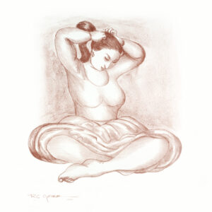 Woman Combing Hair St I