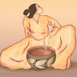 Woman with Tulip Bowl St I