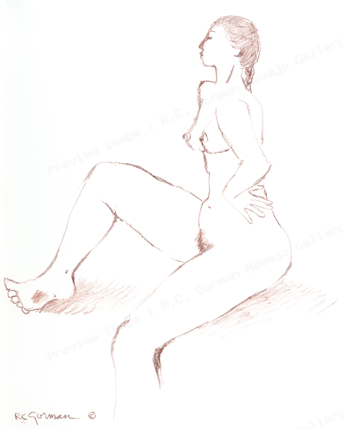 Woman with Braids