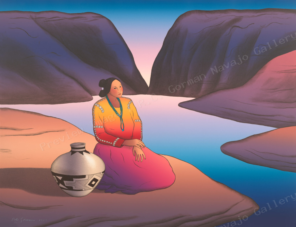 Woman at the Lake