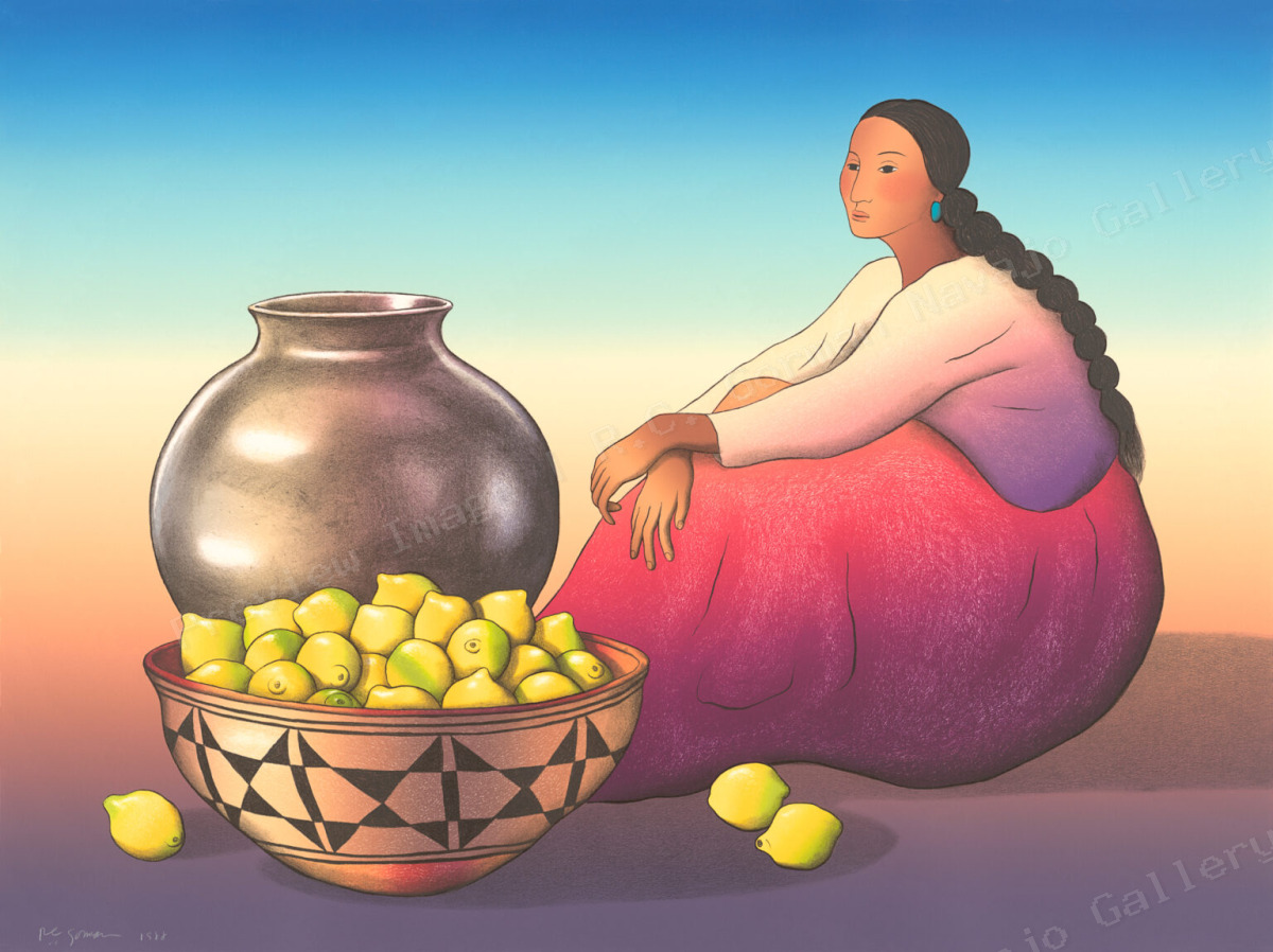 Woman with Lemons