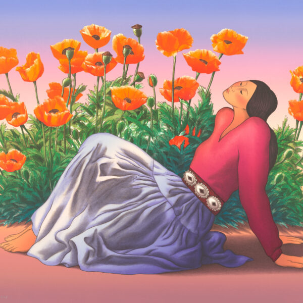 Woman with Poppies