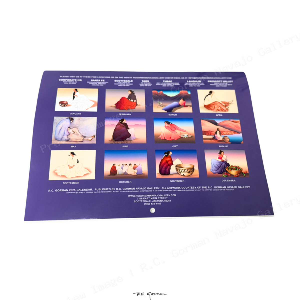 R.C. Gorman 2025 Calendar - Image 2