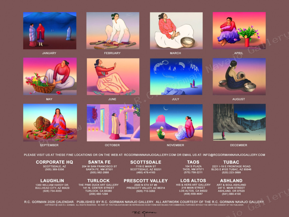 R.C. Gorman 2026 Calendar - Image 2