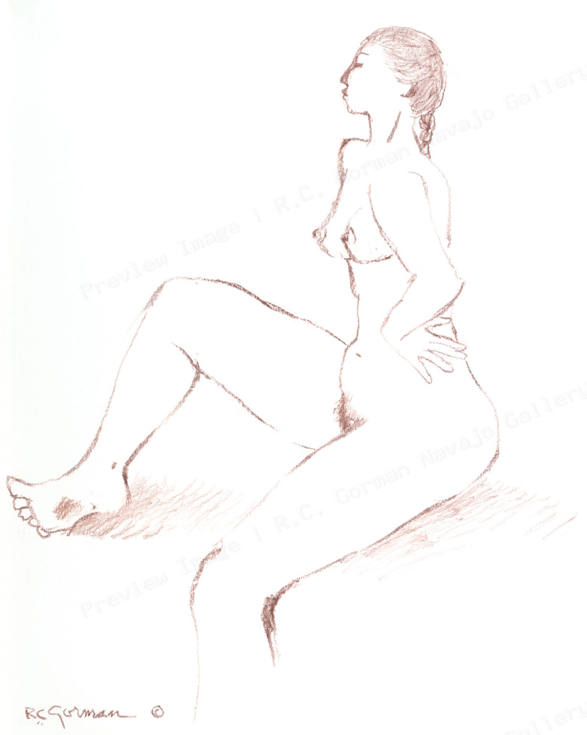 Woman with Braids