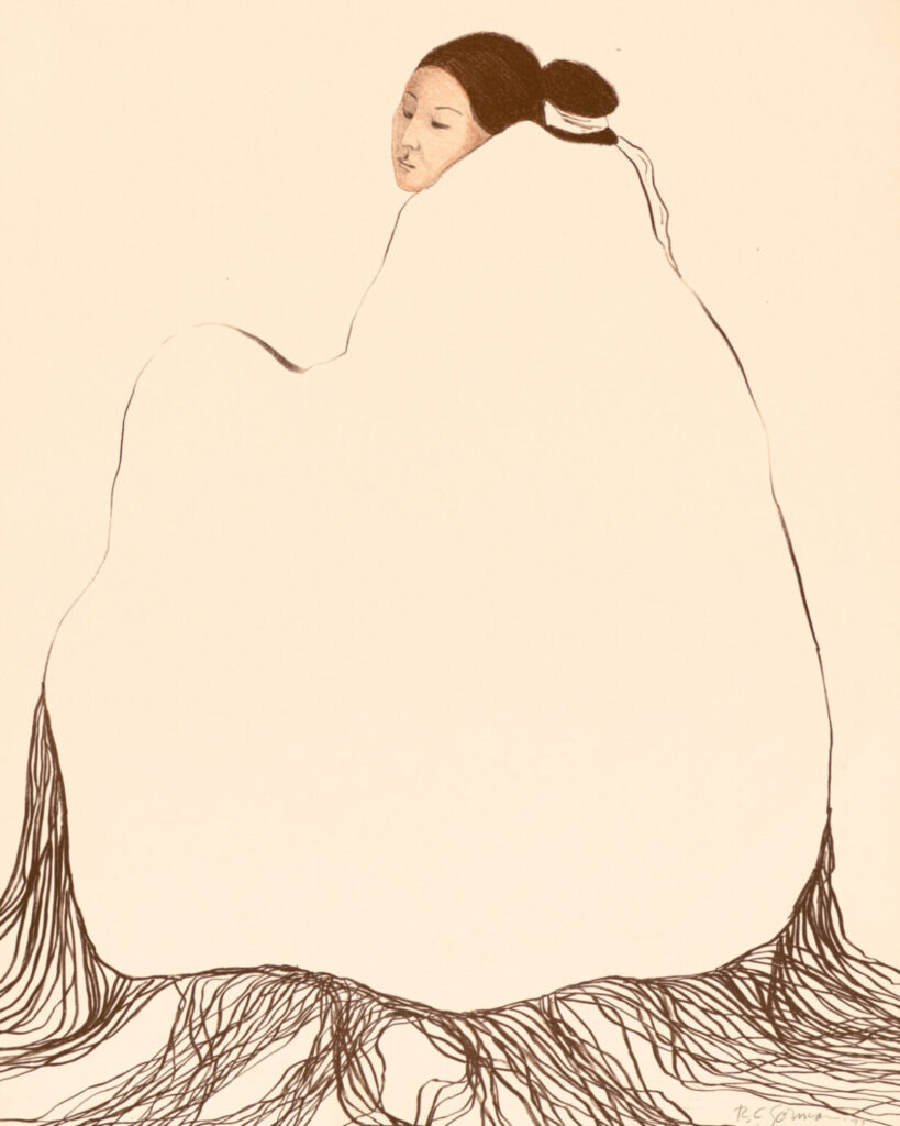 Lady in a Yellow Blanket St II