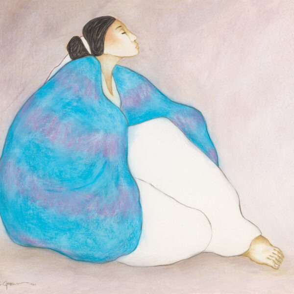 Navajo Woman in Blue