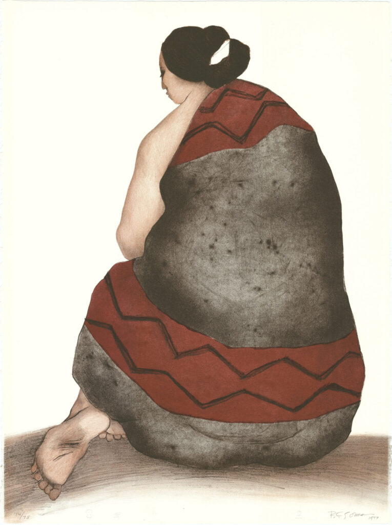 Woman with Manta