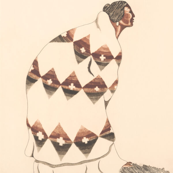 Woman with Pendleton Blanket St I