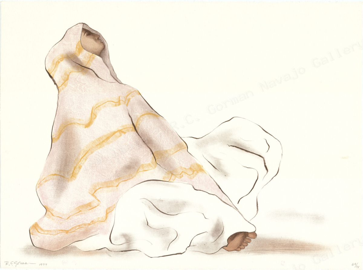 Woman with Pink Shawl
