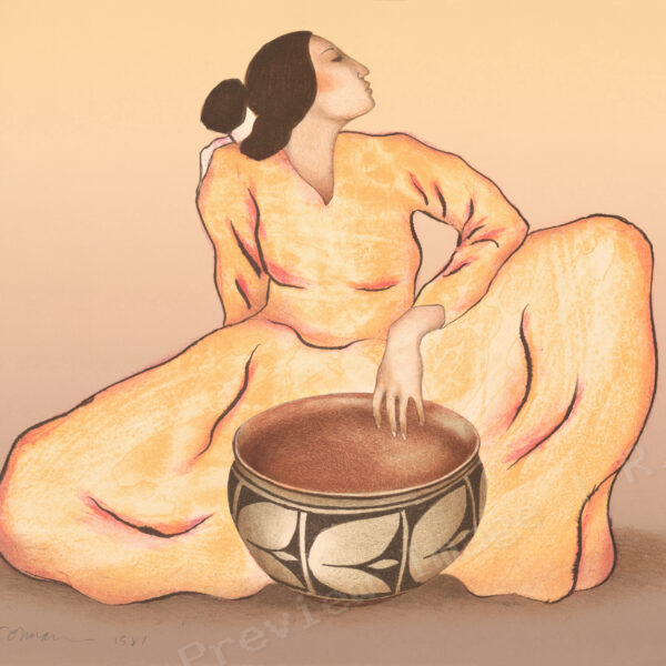 Woman with Tulip Bowl St I