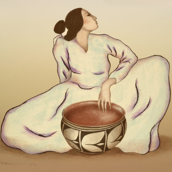 Woman with Tulip Bowl St II