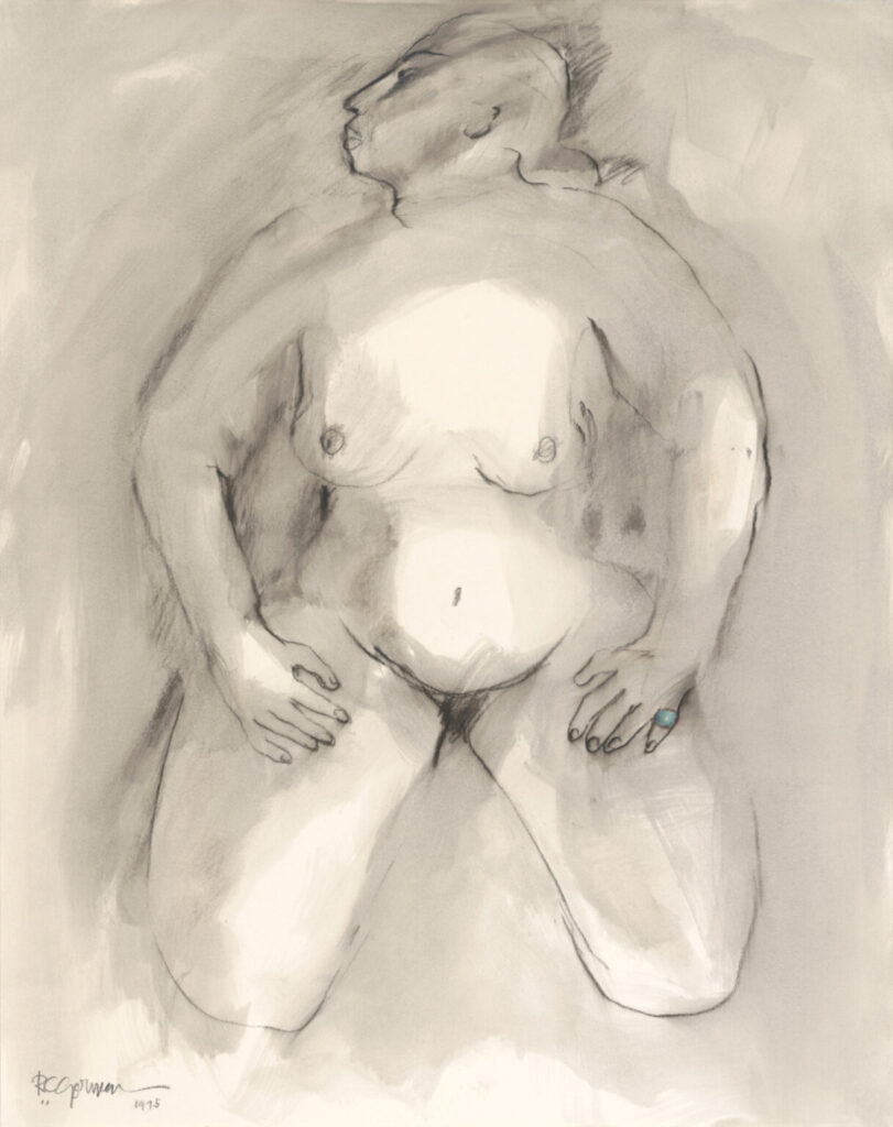 Woman with Turquoise Ring