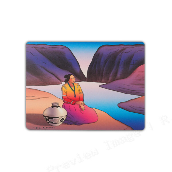 Woman at the Lake: Artist Placard Tiles